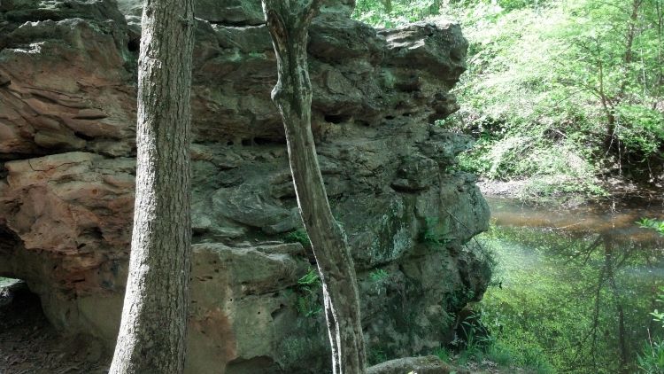 Rock formation Alum Springs Park Virginia
