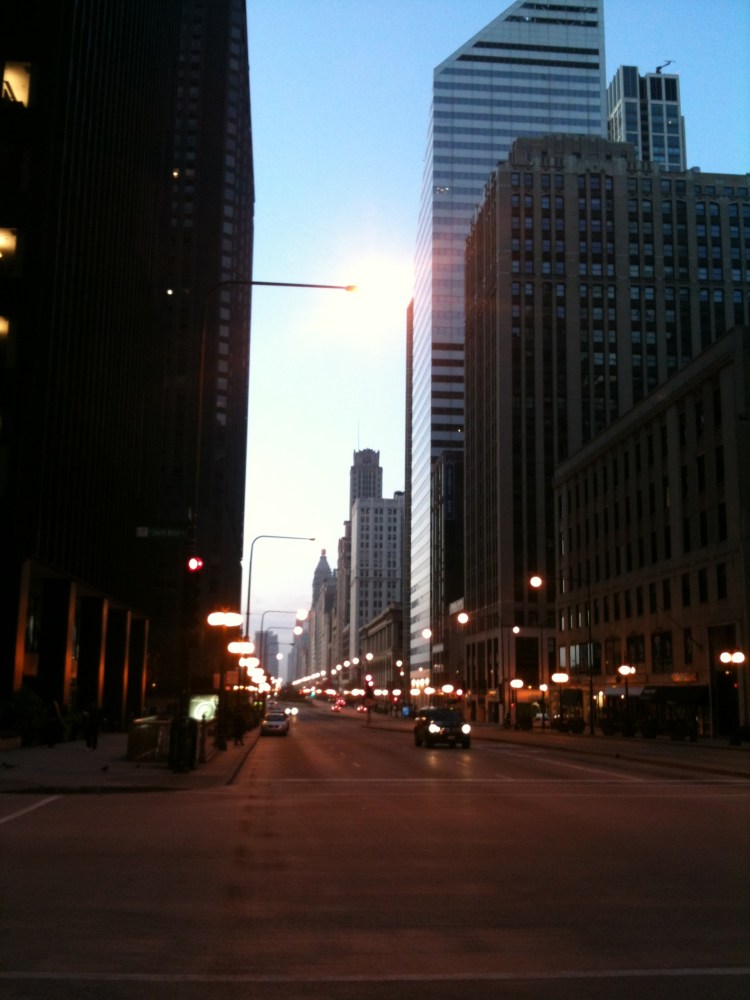 Michigan Avenue in Chicago @ 5am